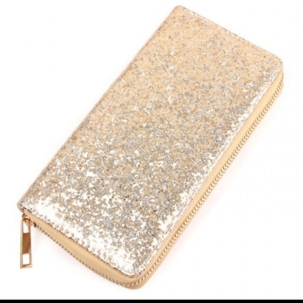💎💎JUST IN💎💎 gold glitter wallet